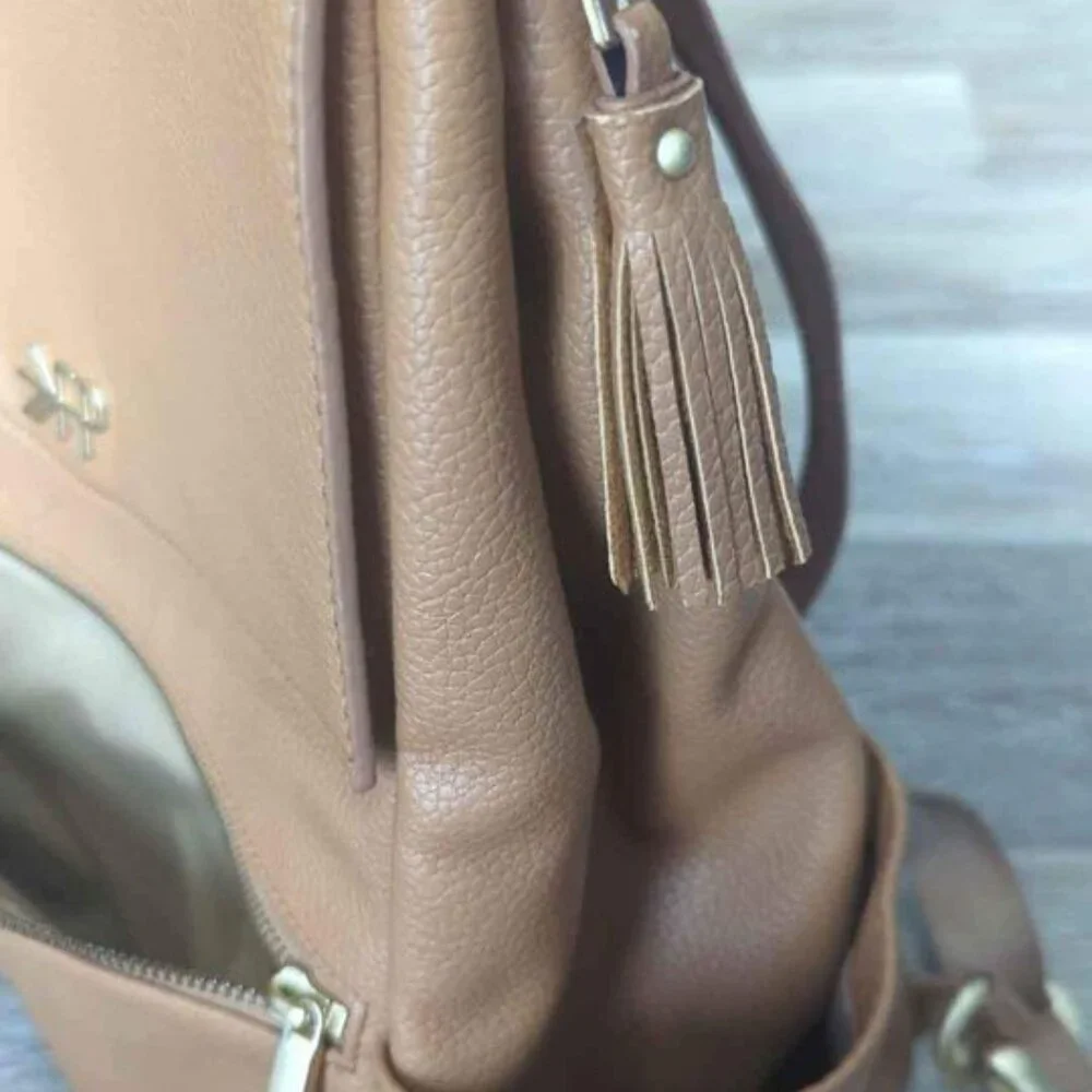 Freshly Picked Diaper Bag Backpack, Wipeable Vegan‎ Leather Diaper Bag